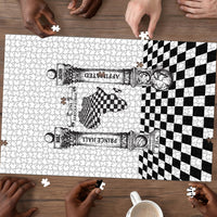 Prince Hall Affiliated Freemasonry Puzzle Classic Masonic Pillars Boaz Jachin Checkerboard Africa Map