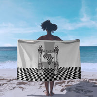 Prince Hall Affiliated Freemasonry Sarong Classic Masonic Pillars Boaz Jachin Checkerboard Africa Map