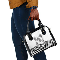 Prince Hall Affiliated Freemasonry Shoulder Handbag Classic Masonic Pillars Boaz Jachin Checkerboard Africa Map