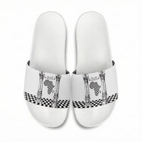Prince Hall Affiliated Freemasonry Slide Sandals Classic Masonic Pillars Boaz Jachin Checkerboard Africa Map