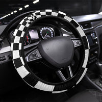 Prince Hall Affiliated Freemasonry Steering Wheel Cover Classic Masonic Pillars Boaz Jachin Checkerboard Africa Map