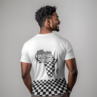 Prince Hall Affiliated Freemasonry T shirt Classic Masonic Pillars Boaz Jachin Checkerboard Africa Map