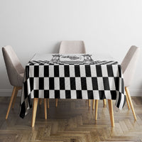 Prince Hall Affiliated Freemasonry Tablecloth Classic Masonic Pillars Boaz Jachin Checkerboard Africa Map