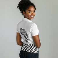 Prince Hall Affiliated Freemasonry Women Polo Shirt Classic Masonic Pillars Boaz Jachin Checkerboard Africa Map