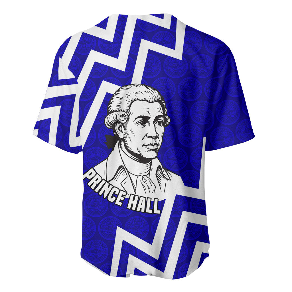 Prince Hall Grand Lodge Baseball Jersey Founder Portrait Geometric Brotherhood