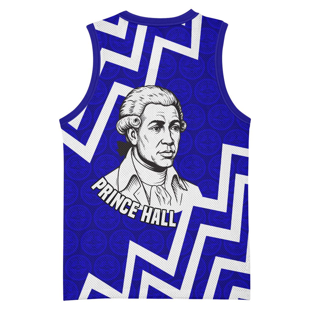 Prince Hall Grand Lodge Basketball Jersey Founder Portrait Geometric Brotherhood
