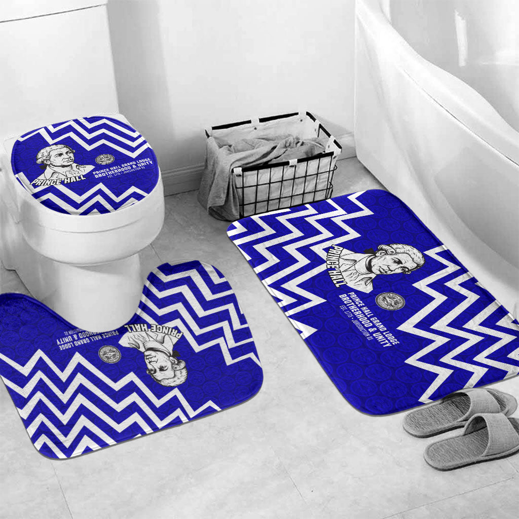 Prince Hall Grand Lodge Bathroom Set Founder Portrait Geometric Brotherhood