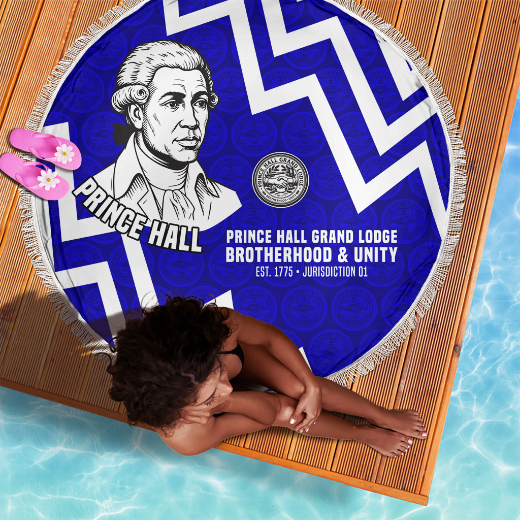 Prince Hall Grand Lodge Beach Blanket Founder Portrait Geometric Brotherhood