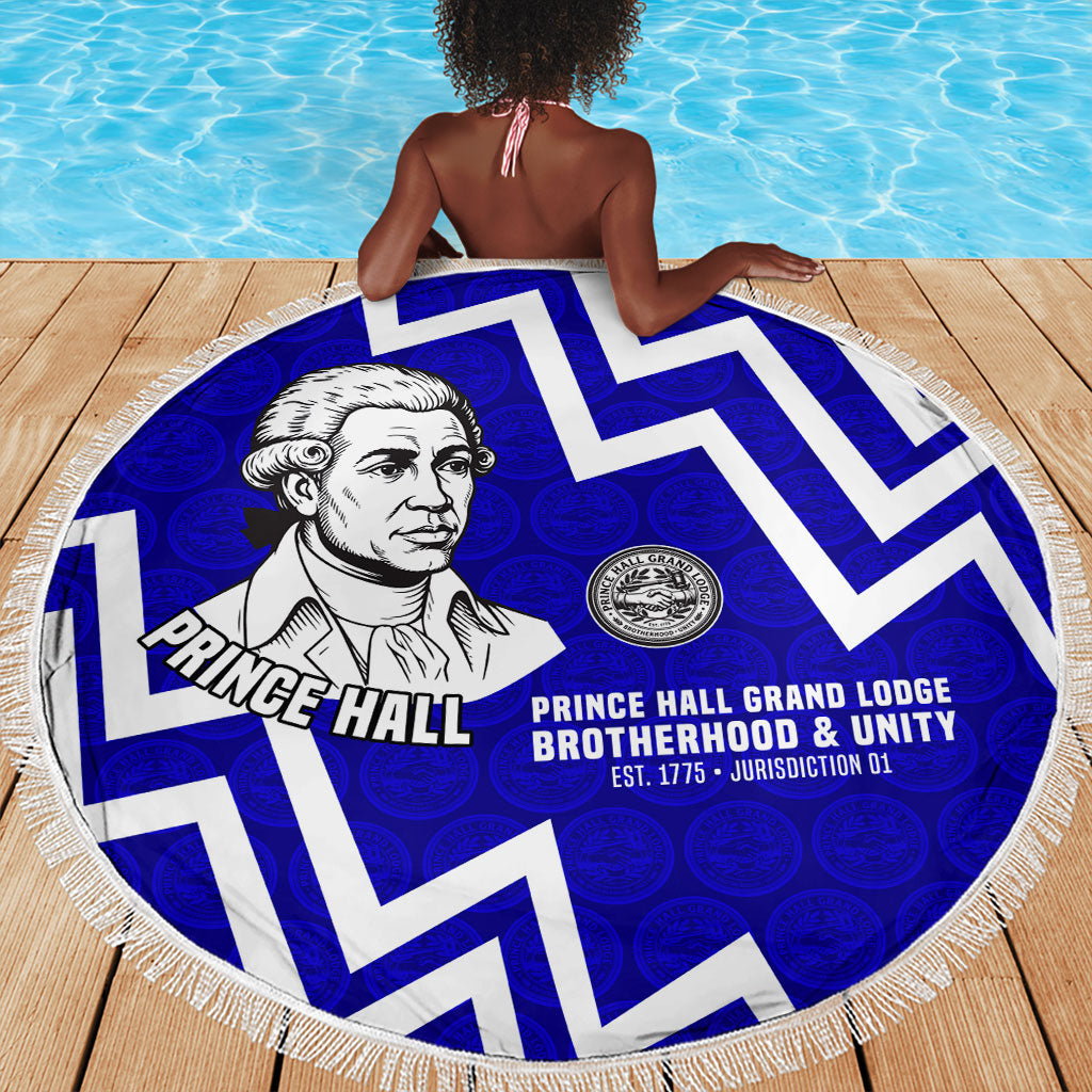 Prince Hall Grand Lodge Beach Blanket Founder Portrait Geometric Brotherhood