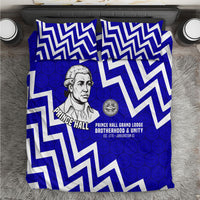 Prince Hall Grand Lodge Bedding Set Founder Portrait Geometric Brotherhood