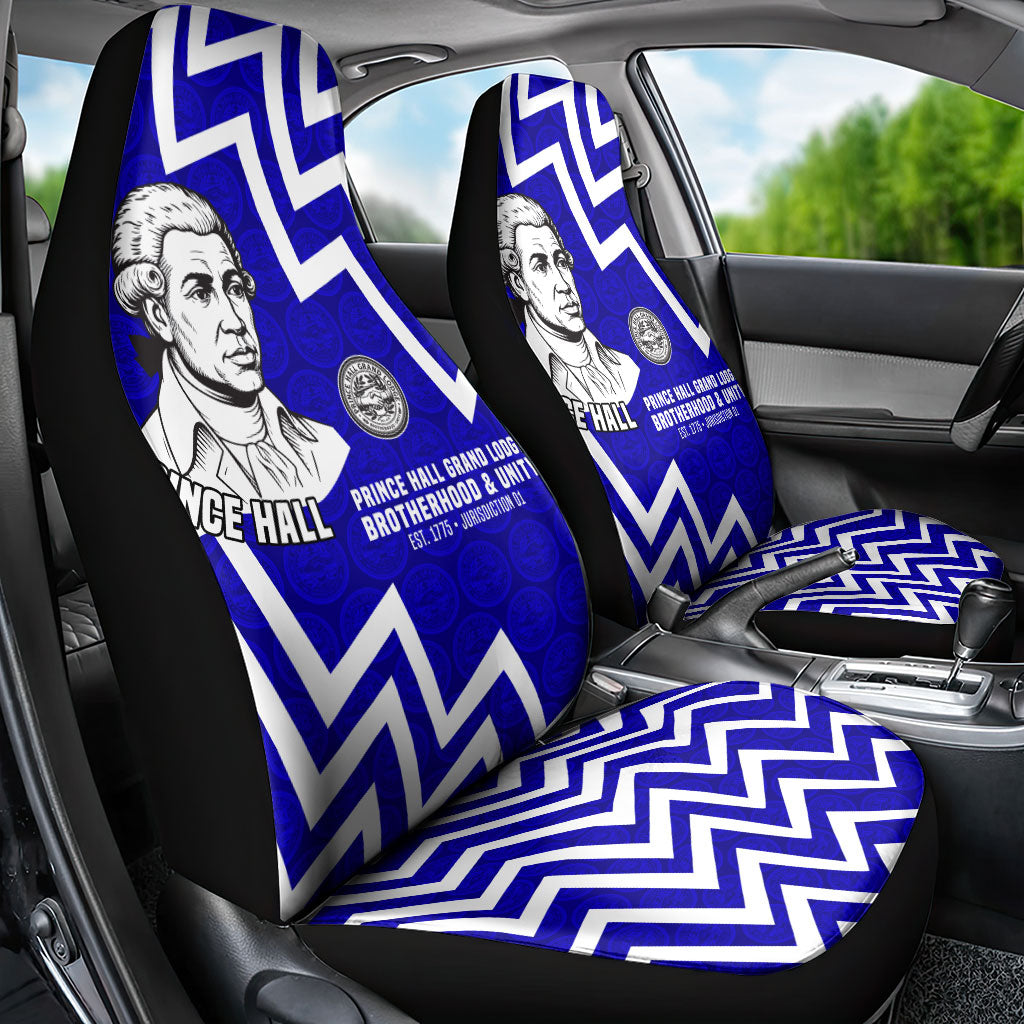 Prince Hall Grand Lodge Car Seat Cover Founder Portrait Geometric Brotherhood