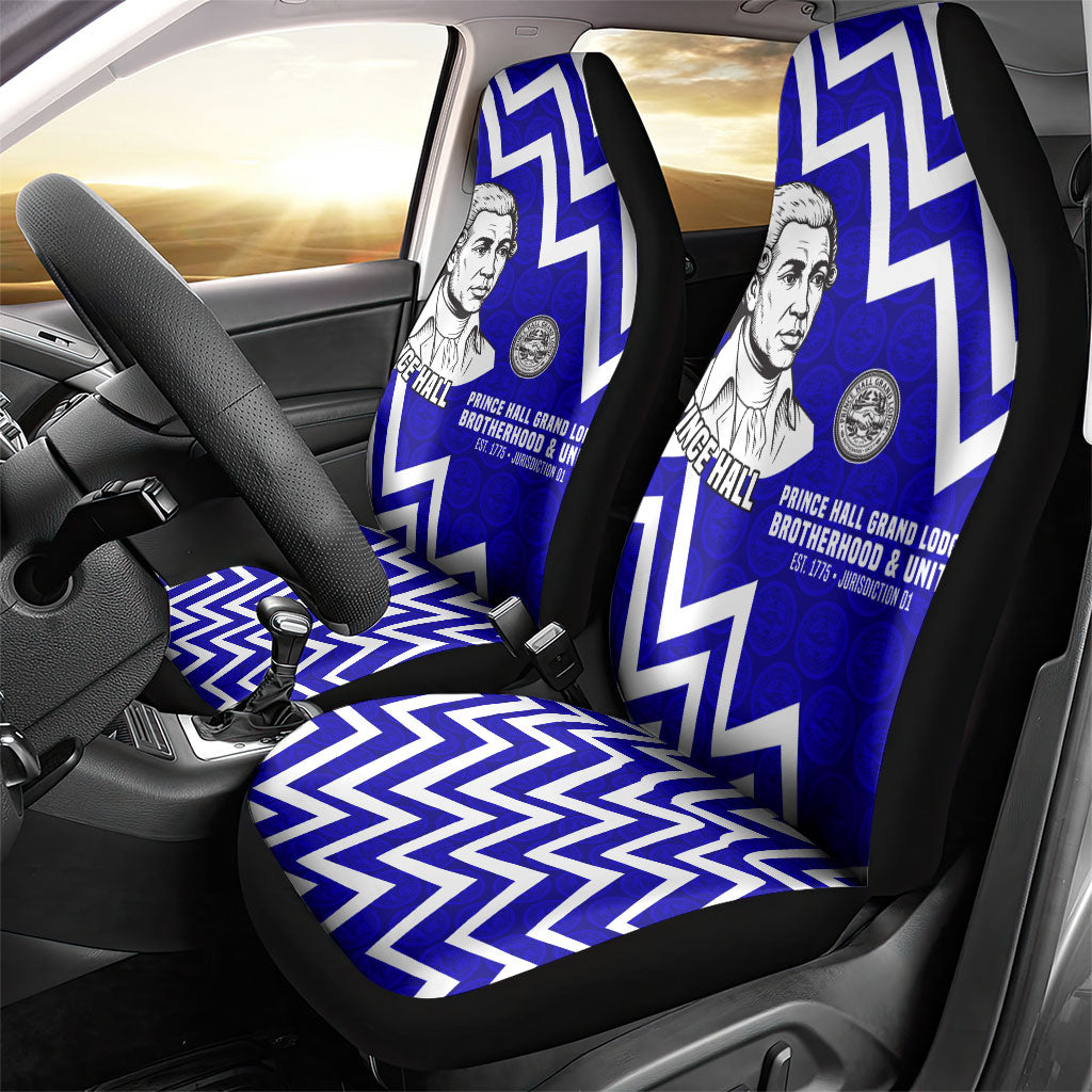 Prince Hall Grand Lodge Car Seat Cover Founder Portrait Geometric Brotherhood