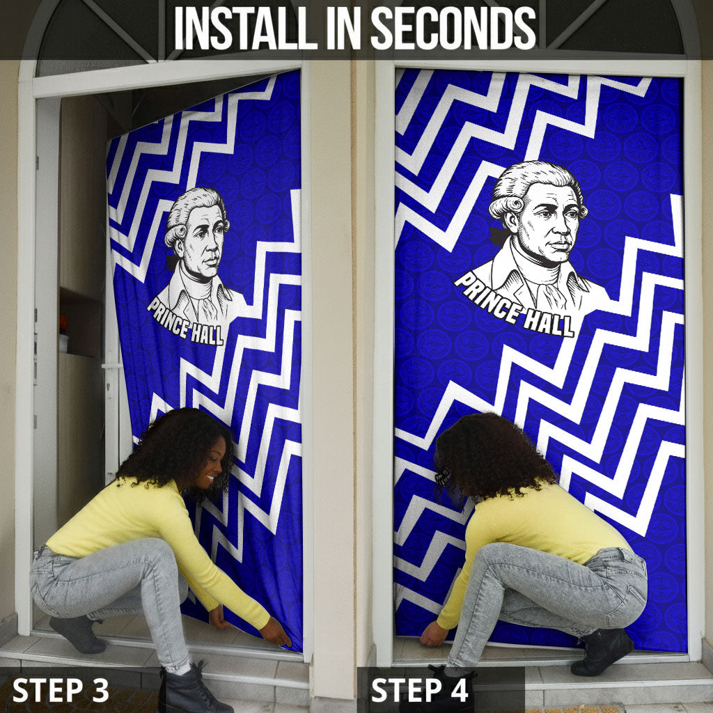 Prince Hall Grand Lodge Door Cover Founder Portrait Geometric Brotherhood