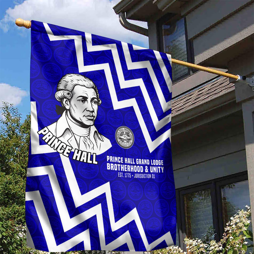 Prince Hall Grand Lodge Garden Flag Founder Portrait Geometric Brotherhood