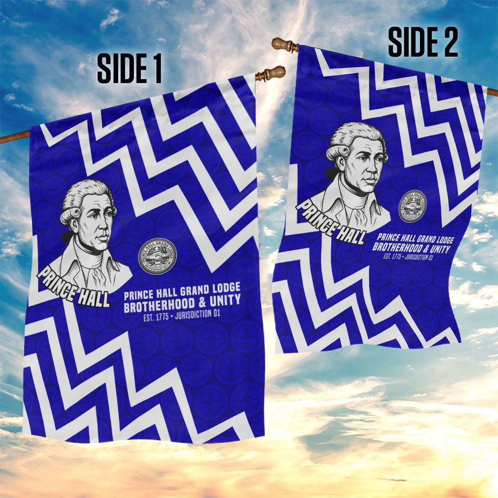 Prince Hall Grand Lodge Garden Flag Founder Portrait Geometric Brotherhood