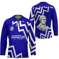Prince Hall Grand Lodge Hockey Jersey Founder Portrait Geometric Brotherhood