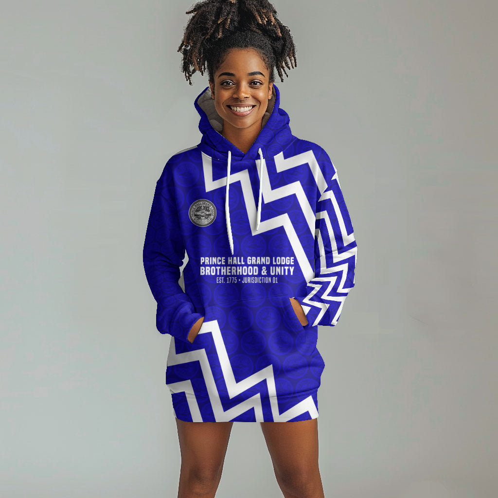 Prince Hall Grand Lodge Hoodie Dress Founder Portrait Geometric Brotherhood