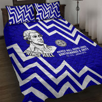 Prince Hall Grand Lodge Quilt Bed Set Founder Portrait Geometric Brotherhood