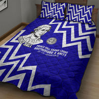 Prince Hall Grand Lodge Quilt Bed Set Founder Portrait Geometric Brotherhood