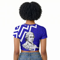 Prince Hall Grand Lodge Raglan Cropped T shirt Founder Portrait Geometric Brotherhood