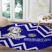 Prince Hall Grand Lodge Round Carpet Founder Portrait Geometric Brotherhood