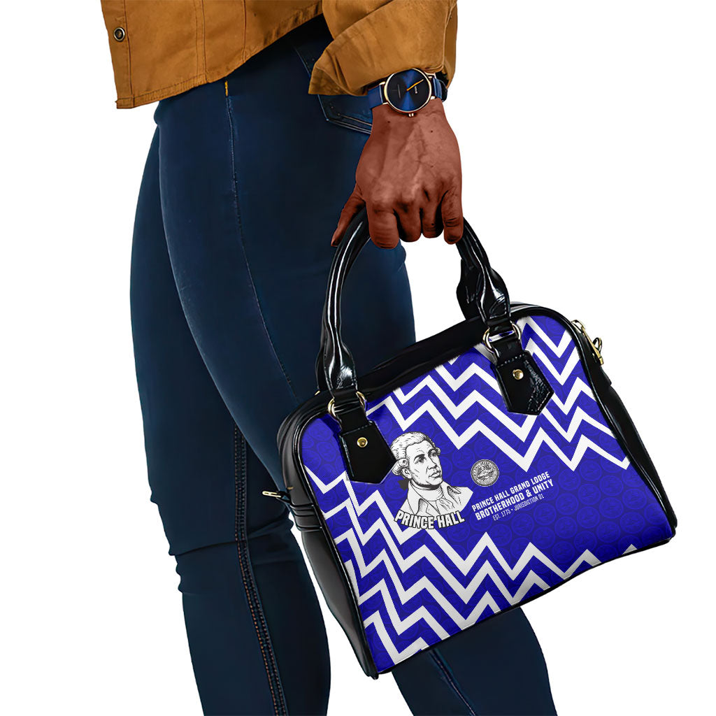 Prince Hall Grand Lodge Shoulder Handbag Founder Portrait Geometric Brotherhood