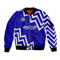 Prince Hall Grand Lodge Sleeve Zip Bomber Jacket Founder Portrait Geometric Brotherhood