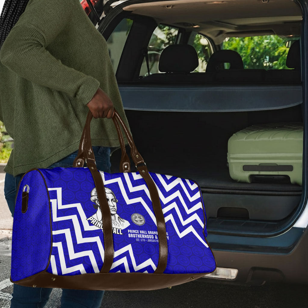 Prince Hall Grand Lodge Travel Bag Founder Portrait Geometric Brotherhood