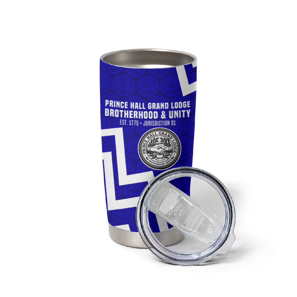 Prince Hall Grand Lodge Tumbler Cup Founder Portrait Geometric Brotherhood