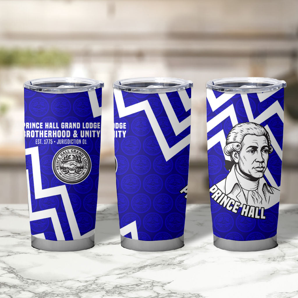 Prince Hall Grand Lodge Tumbler Cup Founder Portrait Geometric Brotherhood