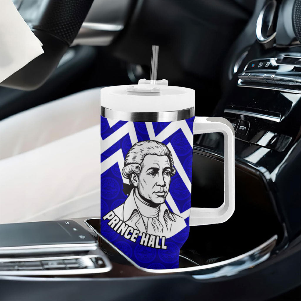 Prince Hall Grand Lodge Tumbler With Handle Founder Portrait Geometric Brotherhood