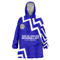 Prince Hall Grand Lodge Wearable Blanket Hoodie Founder Portrait Geometric Brotherhood