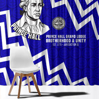Prince Hall Grand Lodge Window Curtain Founder Portrait Geometric Brotherhood