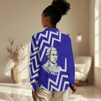 Prince Hall Grand Lodge Women Casual Shirt Founder Portrait Geometric Brotherhood