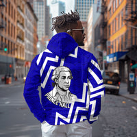 Prince Hall Grand Lodge Zip Hoodie Founder Portrait Geometric Brotherhood