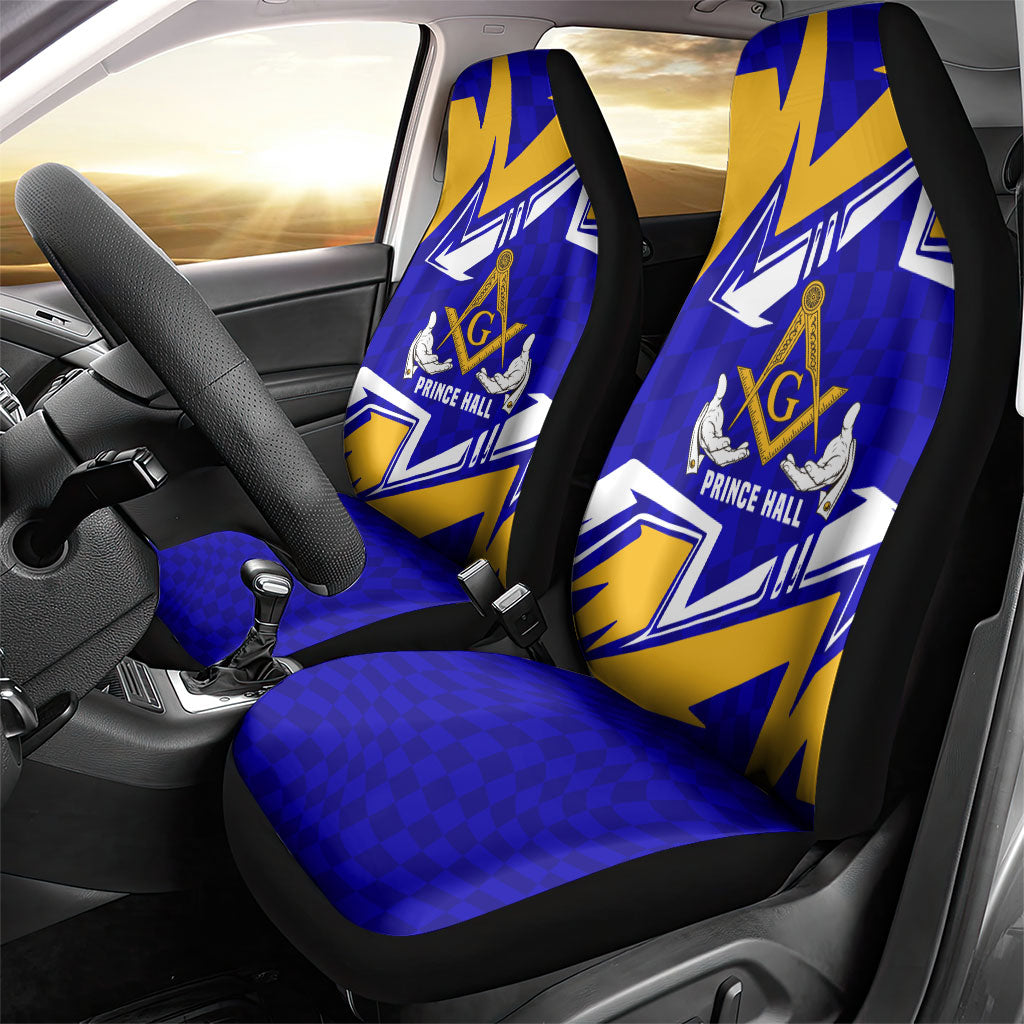 Prince Hall Freemasonry Car Seat Cover Square and Compasses Masonic Brothers