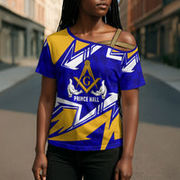 Prince Hall Freemasonry Cross Shoulder Shirt Square and Compasses Masonic Brothers