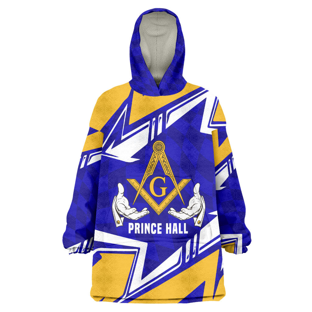 Prince Hall Freemasonry Kid Wearable Blanket Hoodie Square and Compasses Masonic Brothers