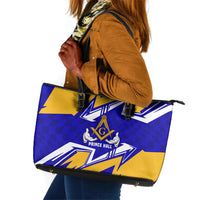 Prince Hall Freemasonry Leather Tote Bag Square and Compasses Masonic Brothers