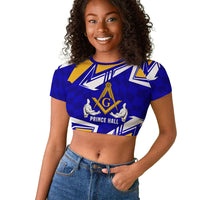 Prince Hall Freemasonry Raglan Cropped T shirt Square and Compasses Masonic Brothers