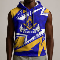 Prince Hall Freemasonry Sleeveless Hoodie Square and Compasses Masonic Brothers