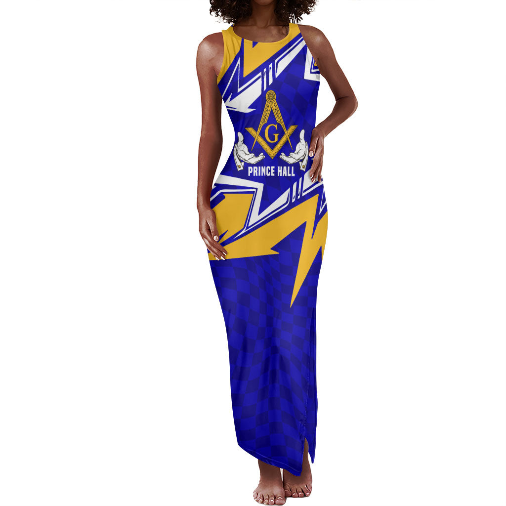 Prince Hall Freemasonry Tank Maxi Dress Square and Compasses Masonic Brothers
