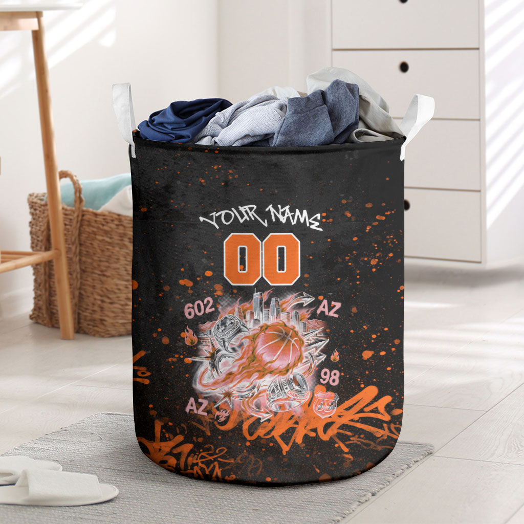 Personalized Arizona Laundry Basket Graffiti Street Art Southwest Cactus Route 66 Retro
