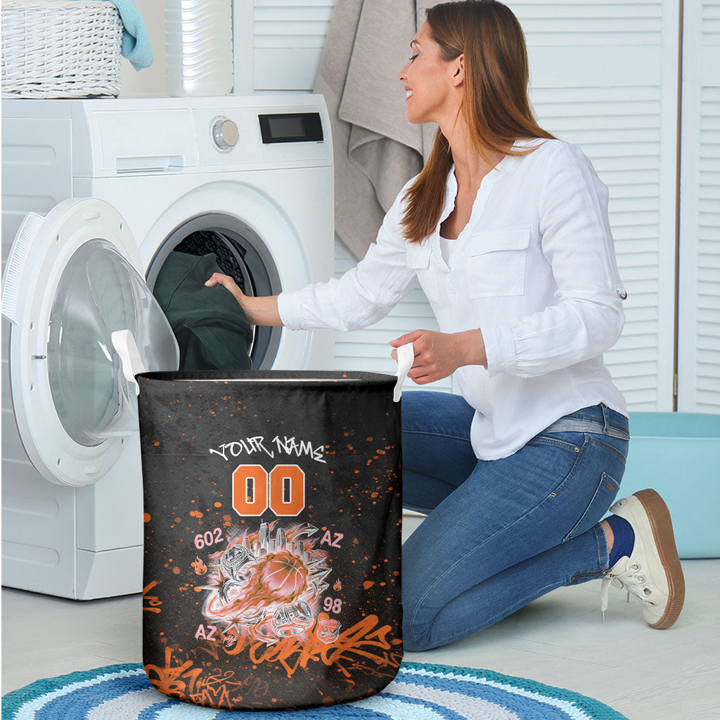 Personalized Arizona Laundry Basket Graffiti Street Art Southwest Cactus Route 66 Retro