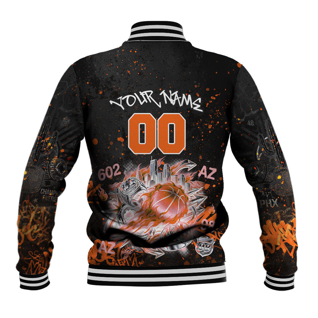 Personalized Arizona Baseball Jacket Graffiti Street Art Southwest Cactus Route 66 Retro