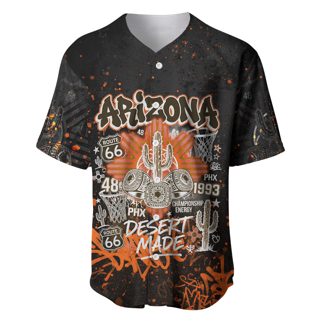 Personalized Arizona Baseball Jersey Graffiti Street Art Southwest Cactus Route 66 Retro