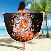 Personalized Arizona Beach Blanket Graffiti Street Art Southwest Cactus Route 66 Retro