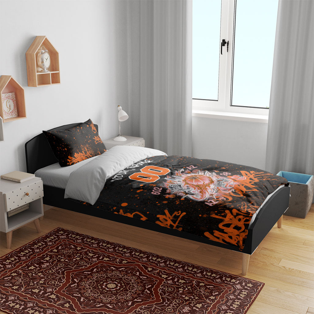 Personalized Arizona Bedding Set Graffiti Street Art Southwest Cactus Route 66 Retro
