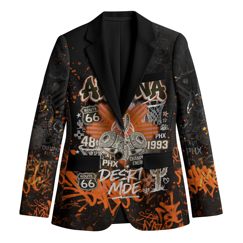 Personalized Arizona Blazer Graffiti Street Art Southwest Cactus Route 66 Retro