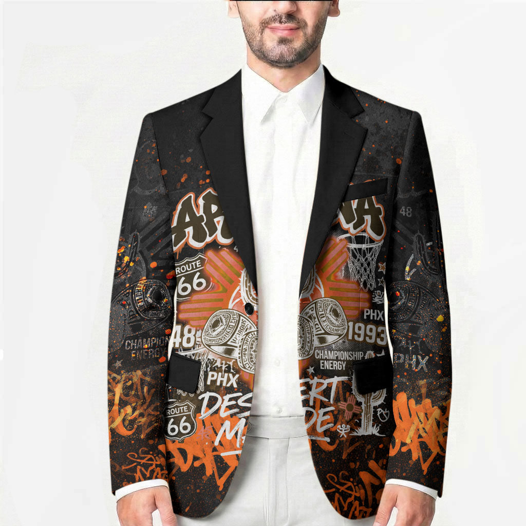 Personalized Arizona Blazer Graffiti Street Art Southwest Cactus Route 66 Retro